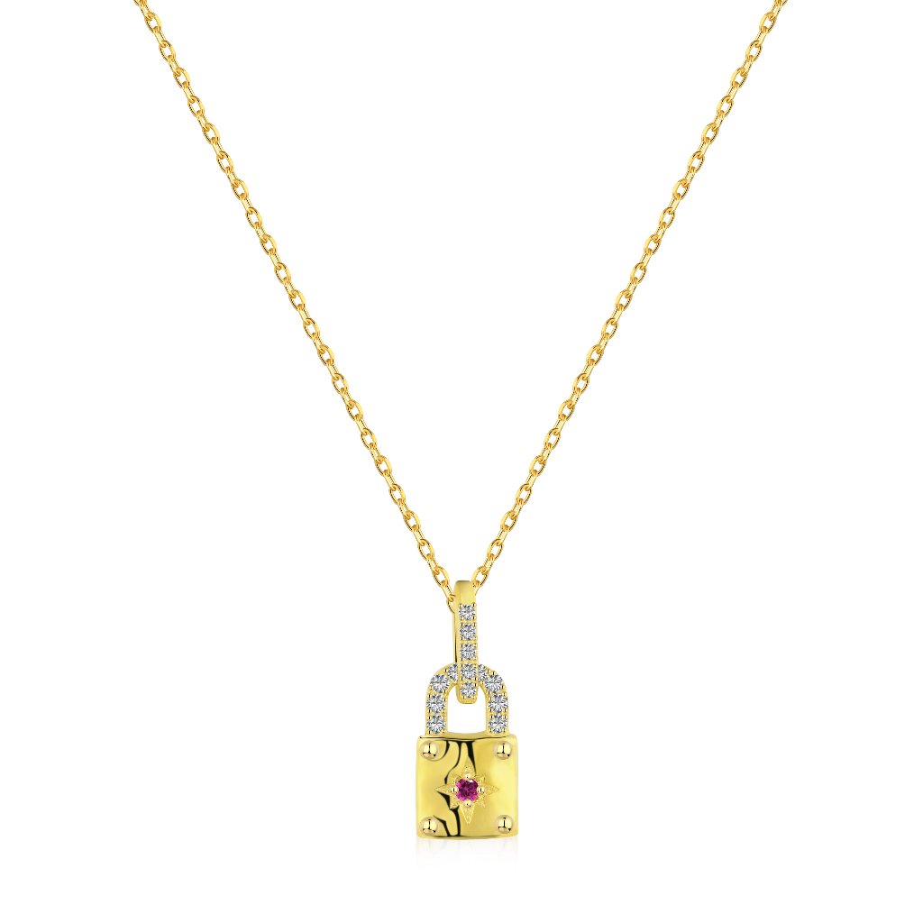 Vermeil Locket Necklace With 14k Gold Plating